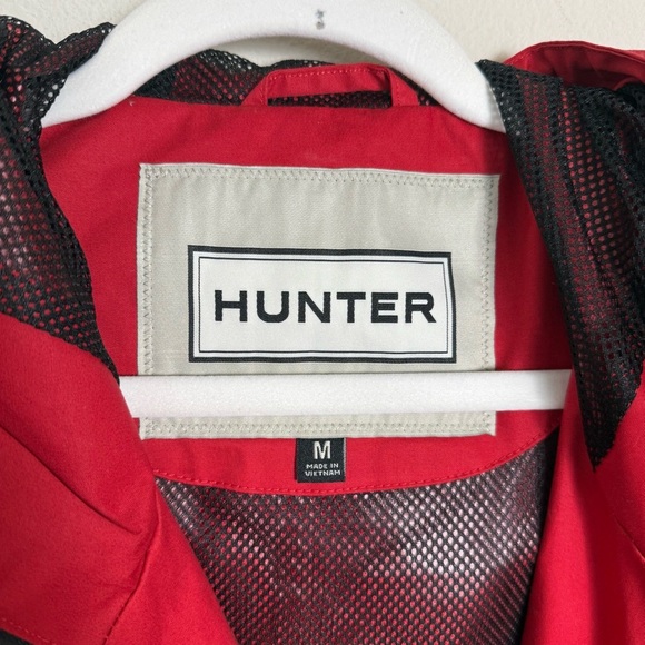 Hunter Adela Red Waterproof Rain Jacket Size Medium - Picture 7 of 12